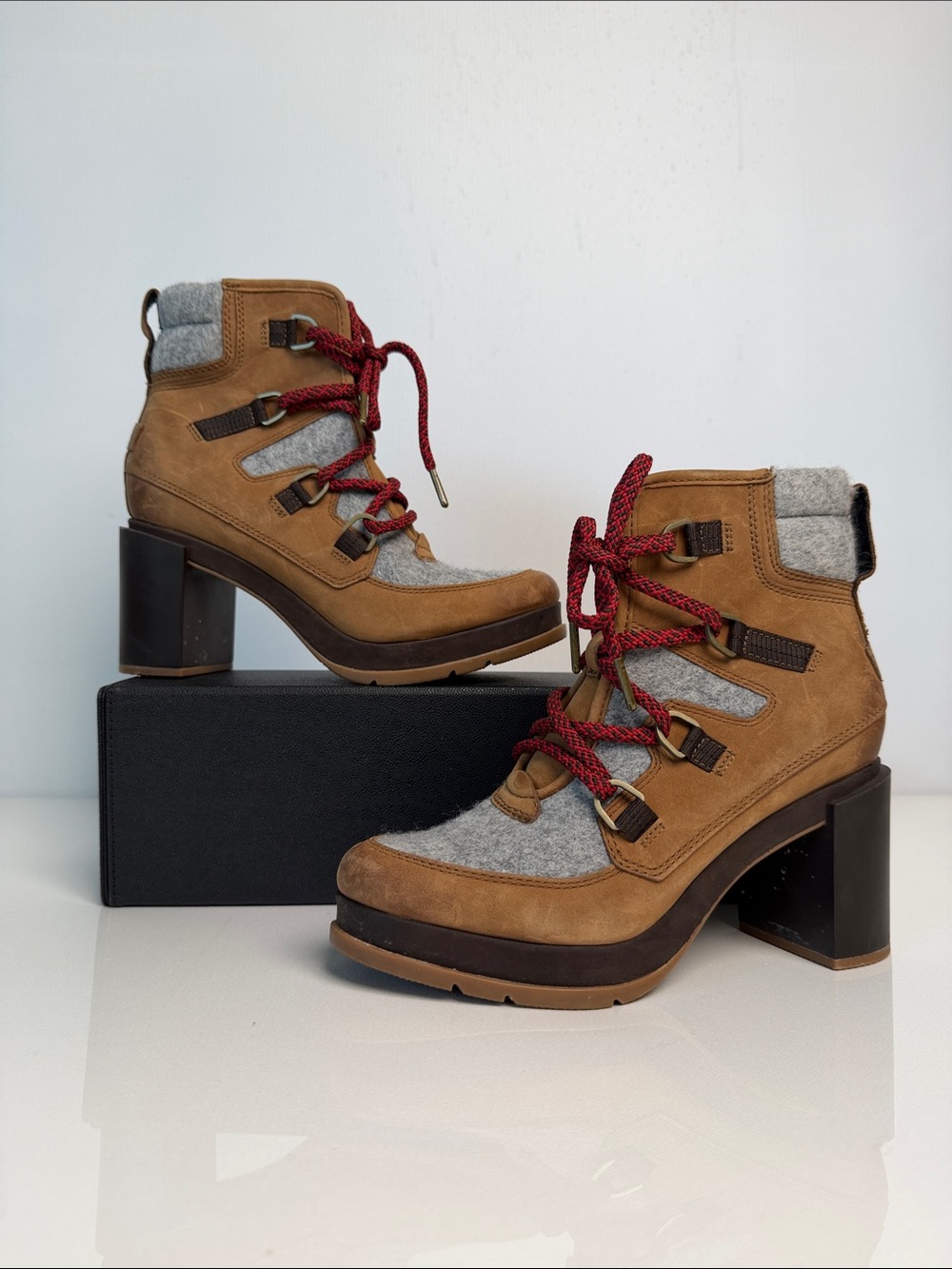 Women's Blake Lace Up High Heel Booties